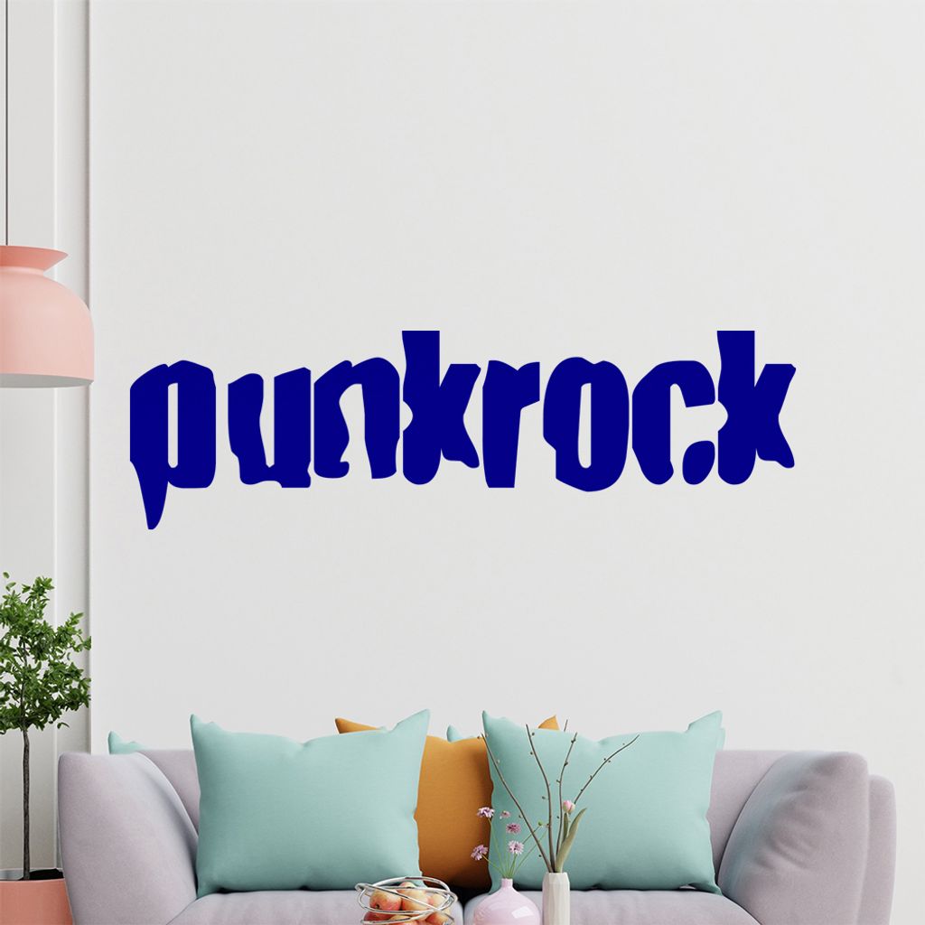 KIWISTAR Punk Rock Font - Rock Pogo Nieten Aufnäher Wandtattoo in 6 Größen - Wandaufkleber Wall Sticker - Dekoration, Küche, Wohnzimmer, Schlaf...