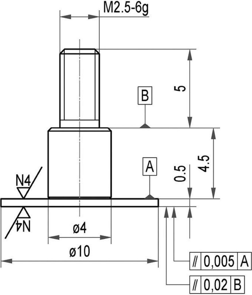 Käfer Messeinsatz Stahl Teller 10x0,5mm