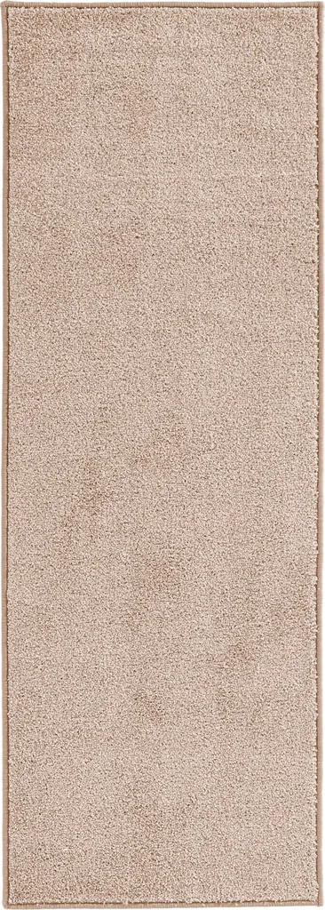 Tapis à poils courts robuste coloris Taupe Crème Hanse Home Pure