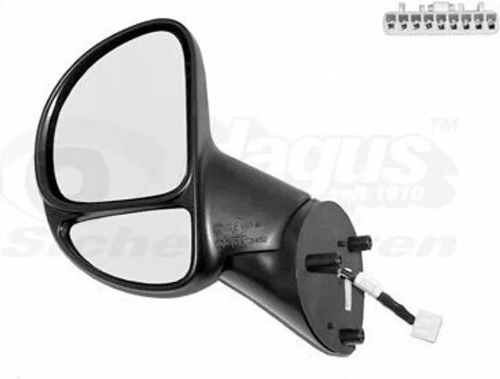 Rétroviseur gauche VAN WEZEL 1640817 convexe chauffant pour auto