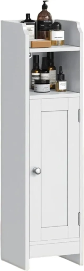 Solution Rangement Petit Espace Meuble Étroit Salle de Bains 18x20x80cm