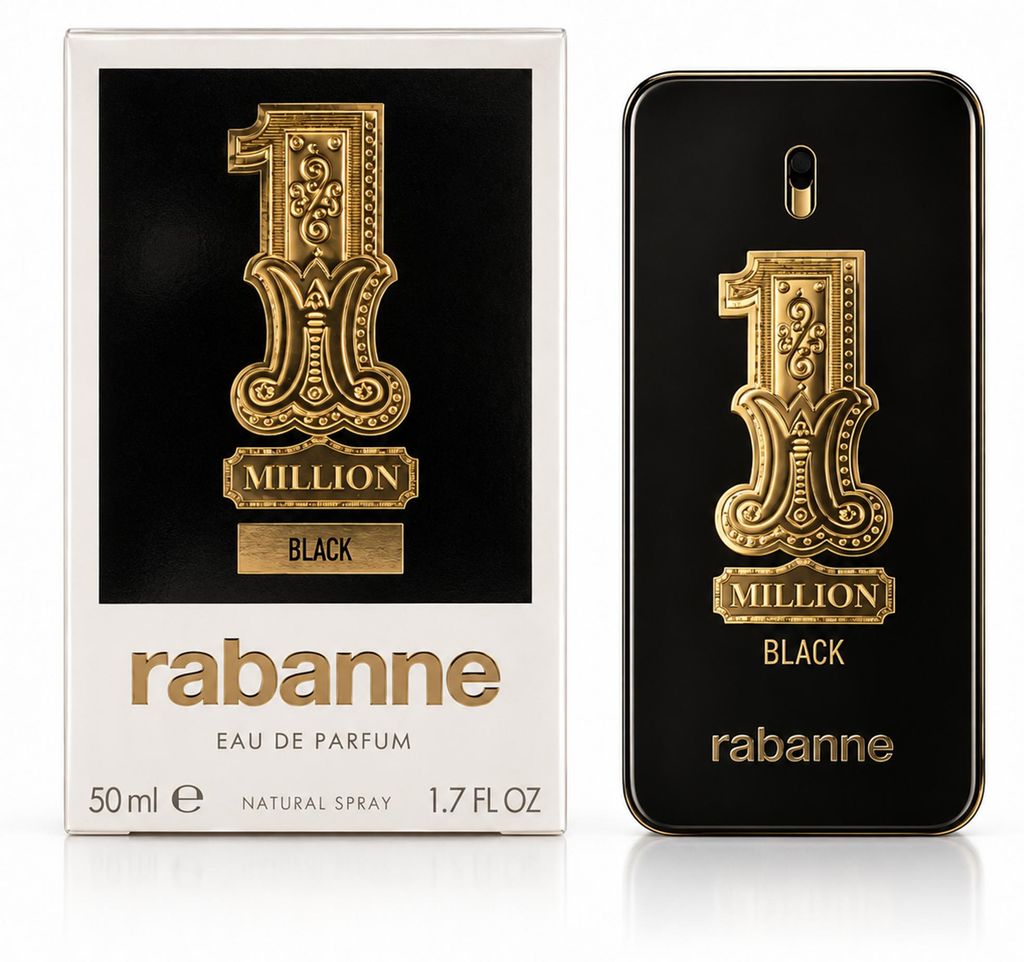 Rabanne 1 Million Black, profumo da uomo, 50 ml, profumo Immagine del prodotto  Immagine generata dall'IA