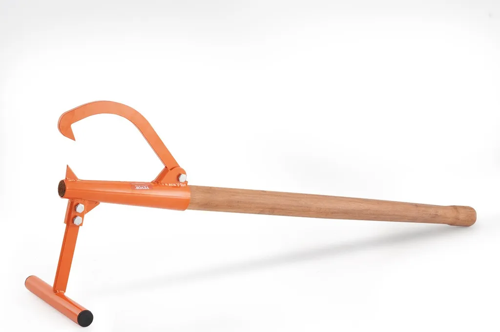 Martinetto di abbattimento 1180 mm Sollevatore di tronchi Gancio forestale Giratronchi Aiuto all'abbattimento max. φ38cm