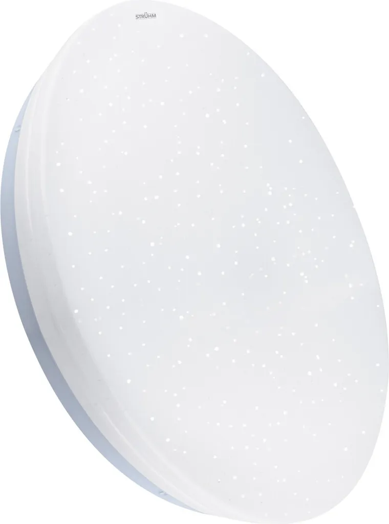 Plafonnier LED pour plafond moderne salle de bain effet étoile blanc Ø38