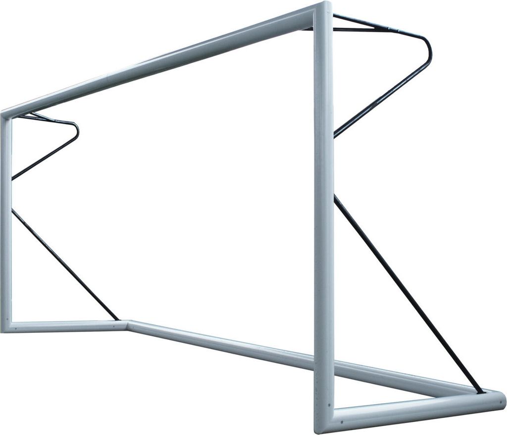 8er-Fußballtor (5m x 2m) - Transportabel - 80mm Aluminium - Schwarz