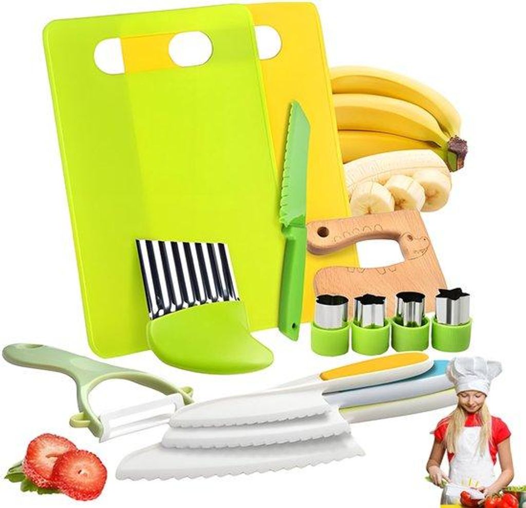 Súprava detských kuchynských lyžíc, bezpečná, 13-dielna, s Obrázok produktu 