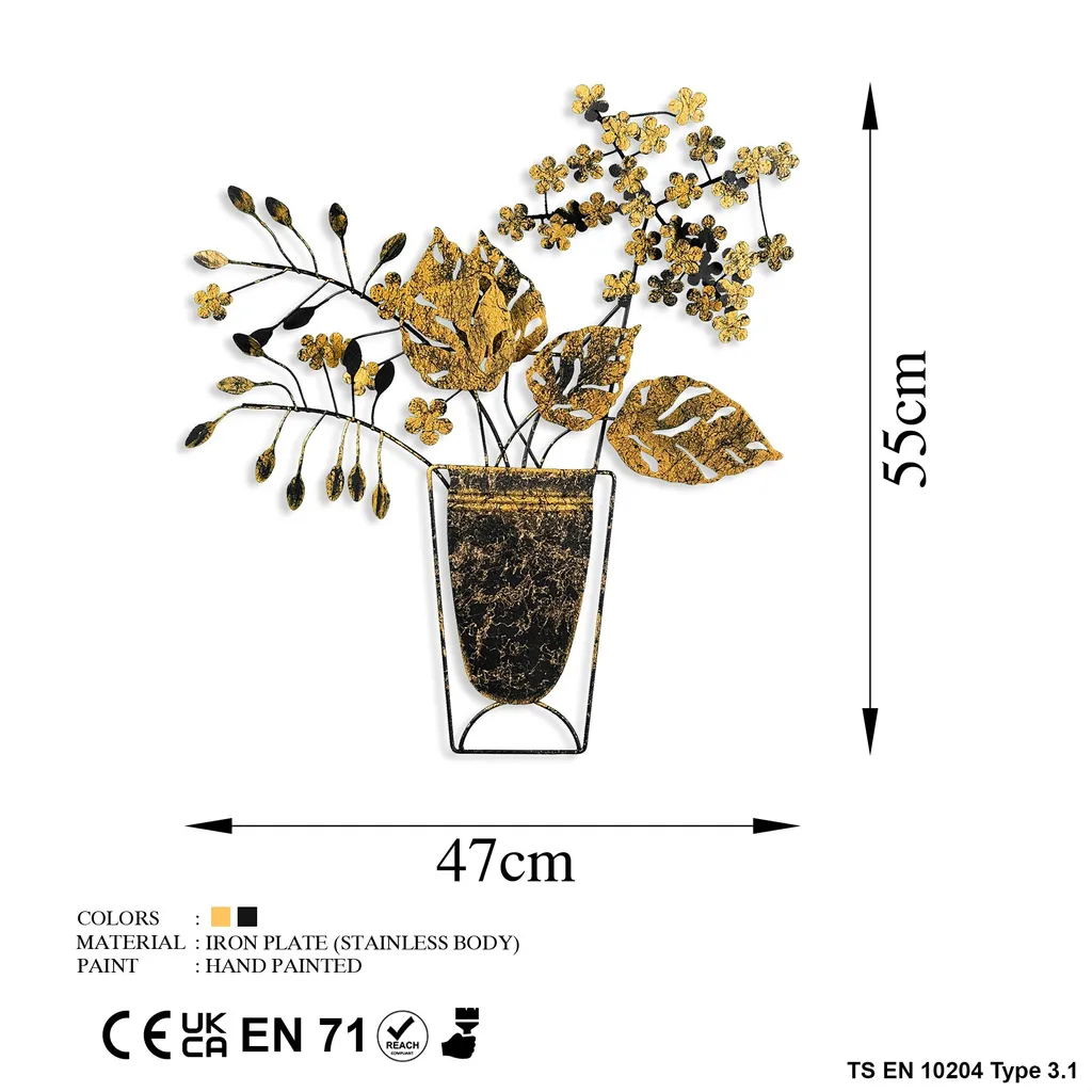 Vaso da appendere al muro per composizioni floreali da