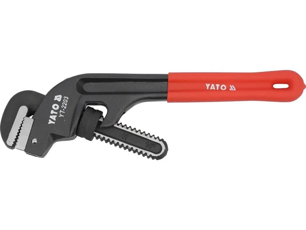 Serre-tube américain Yato YT-2206 manche PVC antidérapant rouge et noir