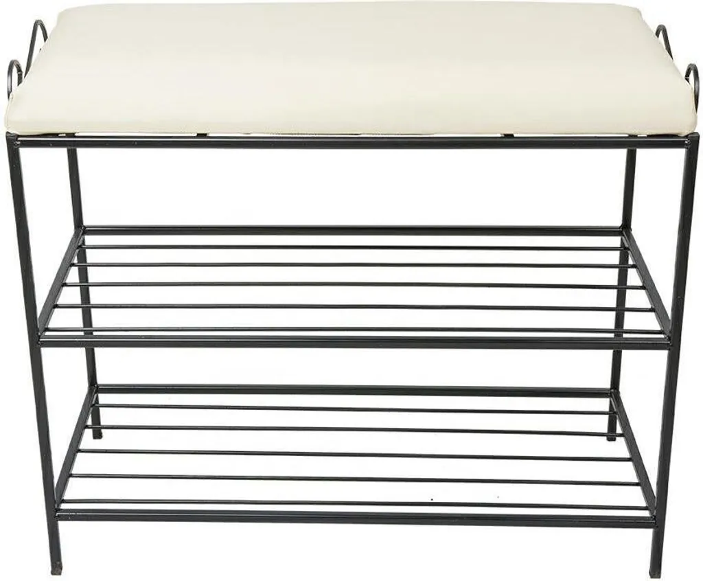 Etagère à chaussures avec pouf Esy classic LOFT - Banc d'entrée design