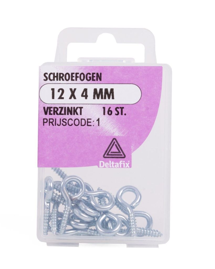 Schraubhaken Ringschrauben Haken Schraubösen gebogen 12x4 mm verzinkt 16x