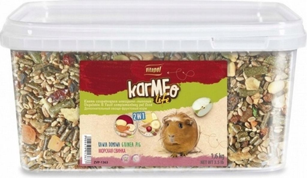 Futter für Meerschweinchen, Vitapol Karmeo Life Gemüse- und Obstfutter 1,6 kg