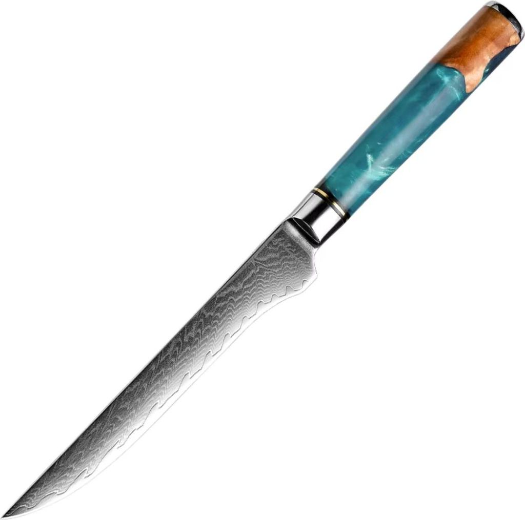 Damast Küchenmesser SH-39326 - Boning in Blau KP39326