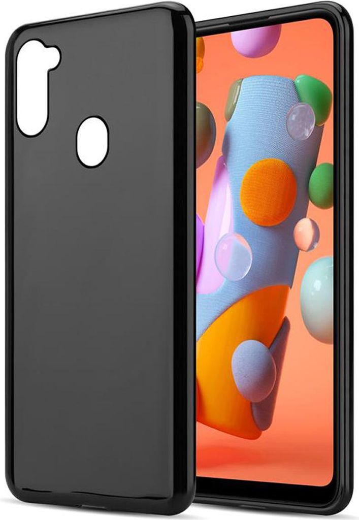 Cadorabo Hülle für Samsung Galaxy A11 / M11 Schutz Hülle in Schwarz Schutzhülle TPU Silikon Cover Etui Case