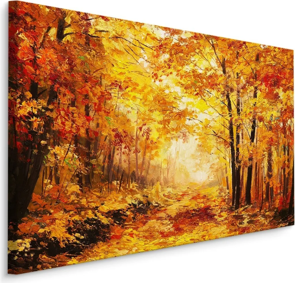 Muralo Tela Autunno 120x80cm - Stampa 3D Alta Definizione Foresta