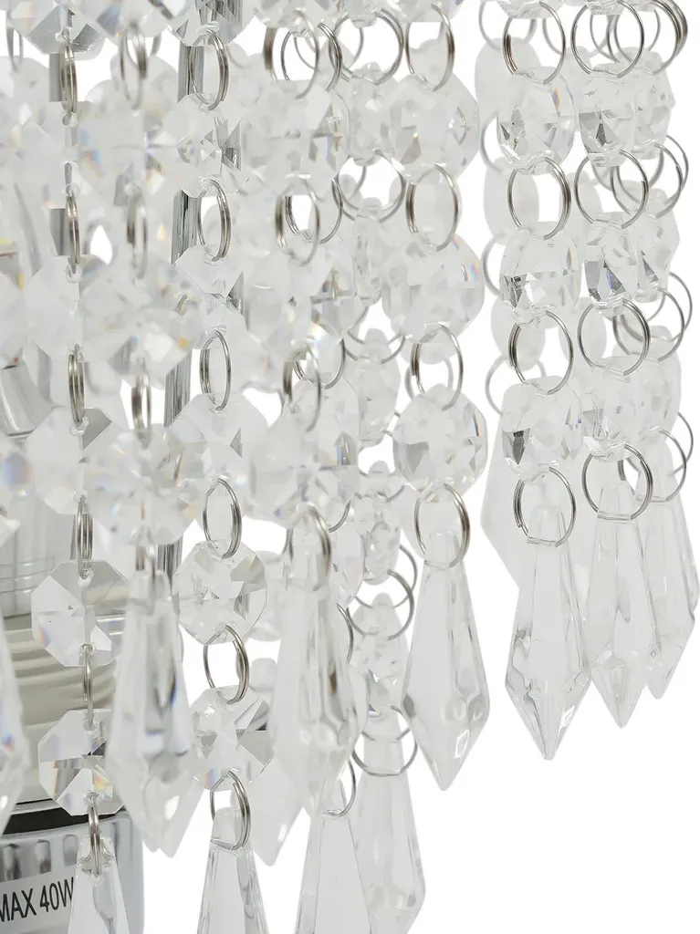Lampe de table en verre blanc design épuré pour ampoule E27 modèle Oslo