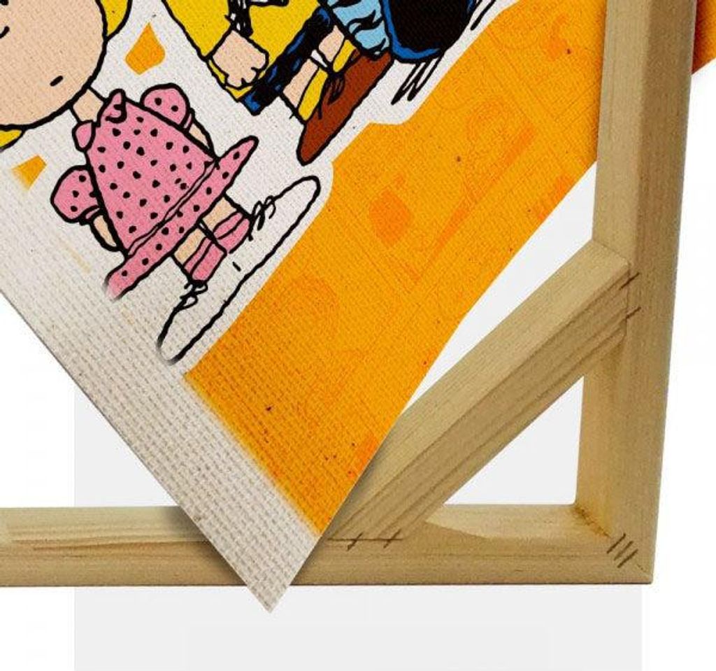 Peanuts - Leinwandbild auf Holzrahmen 100x70 cm