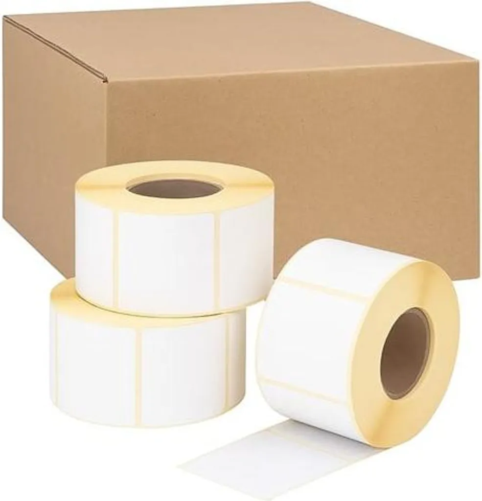 Étiquettes thermiques 80x50mm blanches haute adhérence - 36000 unités