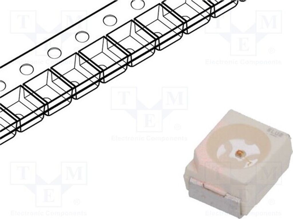 5x LED 1500÷3800mlm 3528,PLCC2 SMD gelb 450÷1400mcd 3,4x3x2,1mm LY T67F-U1AA-36 L