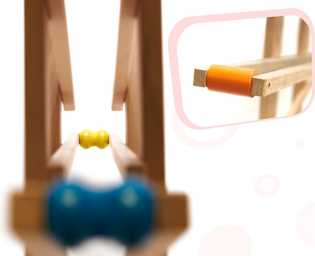 Dřevěná kuličková dráha Montessori XXL Produktbild 6