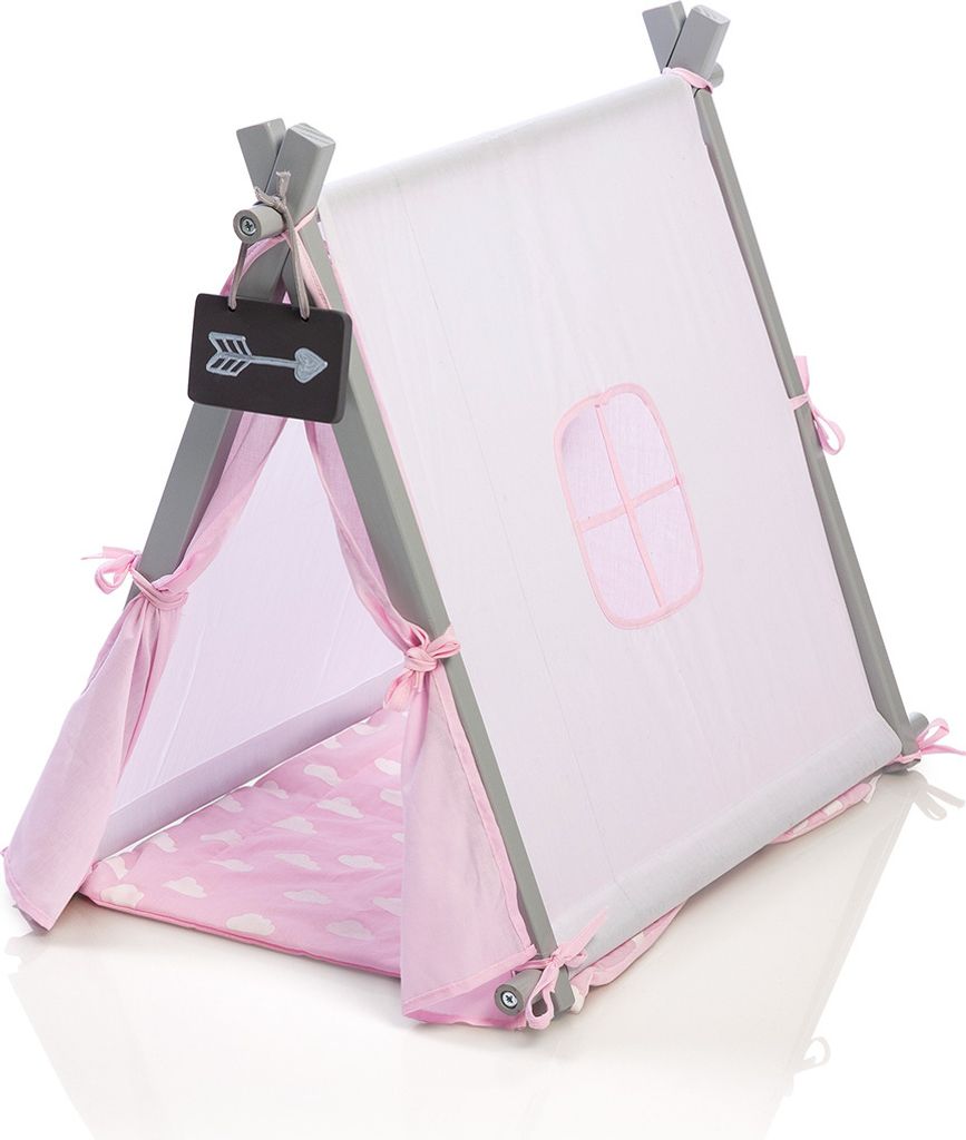 MUSTERKIND Puppen Tipi Barlia Puppenzelt, natur aus Holz Produktbild 