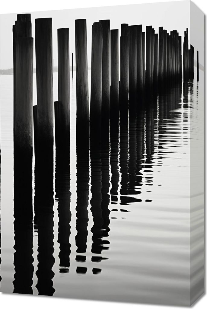 Bild 40x60cm Rhythmus von Wasser und Holz