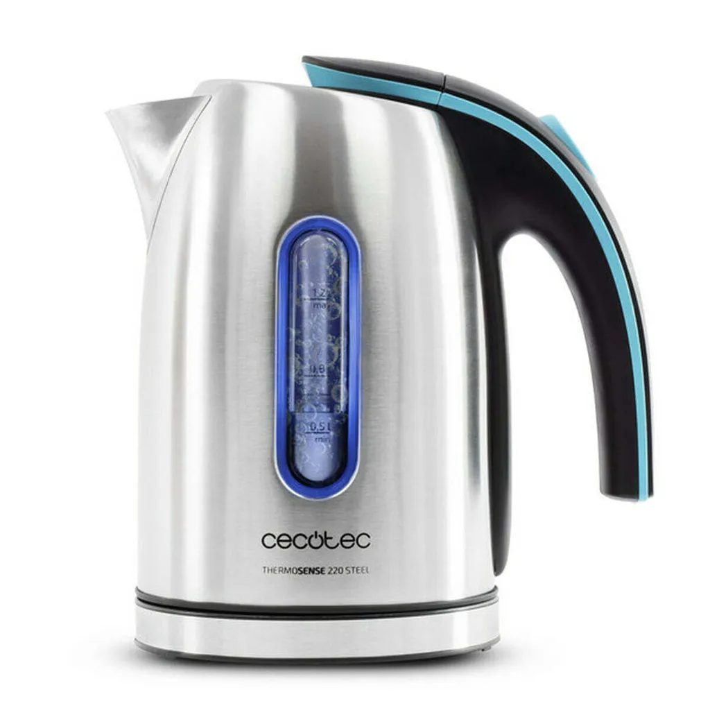 Bollitore Cecotec 220 Steel 1.2 L | Acciaio Inox 1630W | Qualità Top