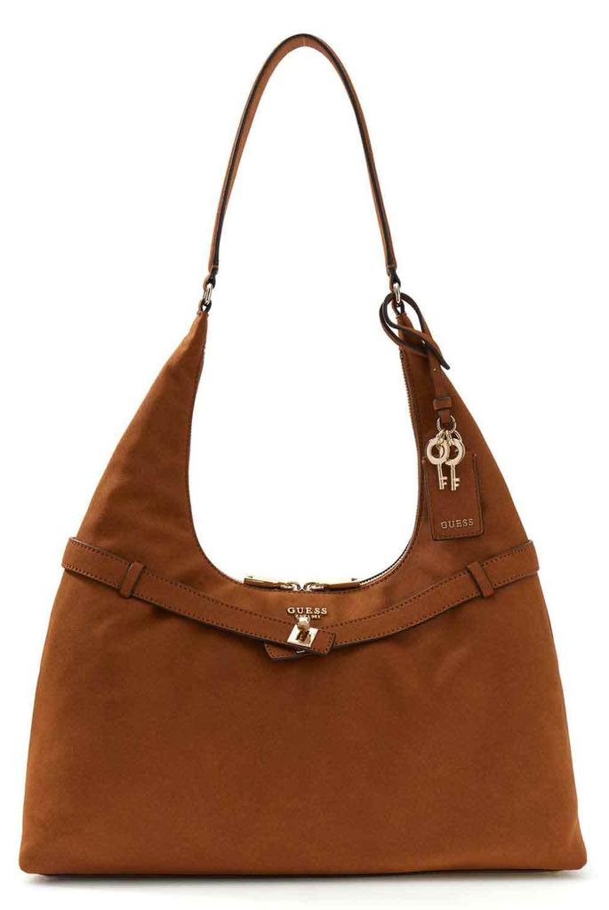 GUESS Umhängetasche Ella Hobo Cognac : Cognac Farbe vom Produktbild 