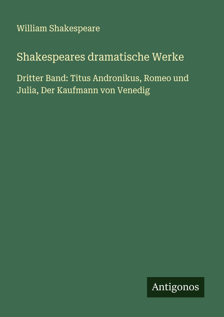 Shakespeares dramatische Werke