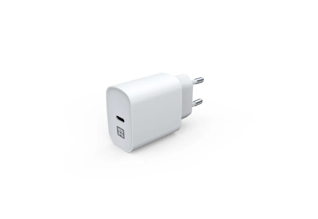 Xtrememac Caricabatterie USB-C 20W PD per iPhone e iPad - Bianco