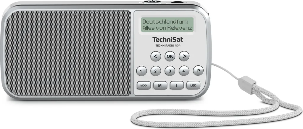 TechniSat TechniRadio RDR Blanc - Radio de Poche Numérique DAB+ et FM