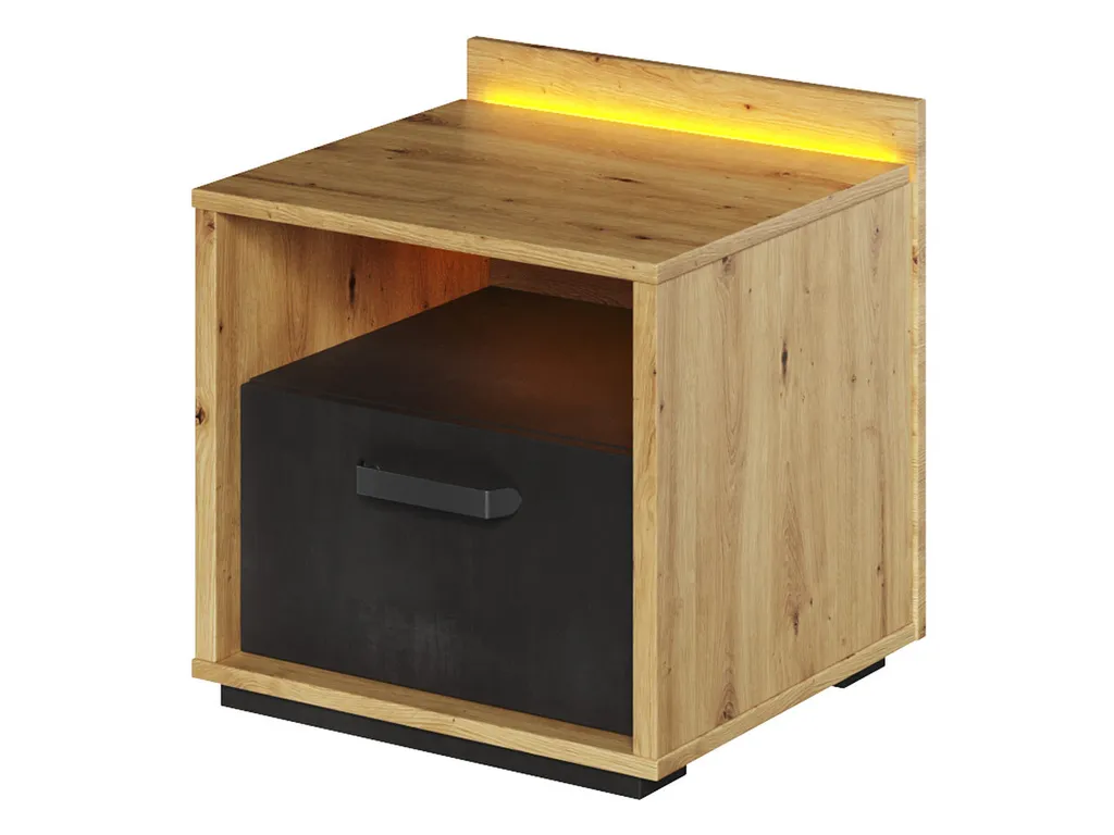 Table de chevet avec tiroir silencieux pour chambre adulte APTOS
