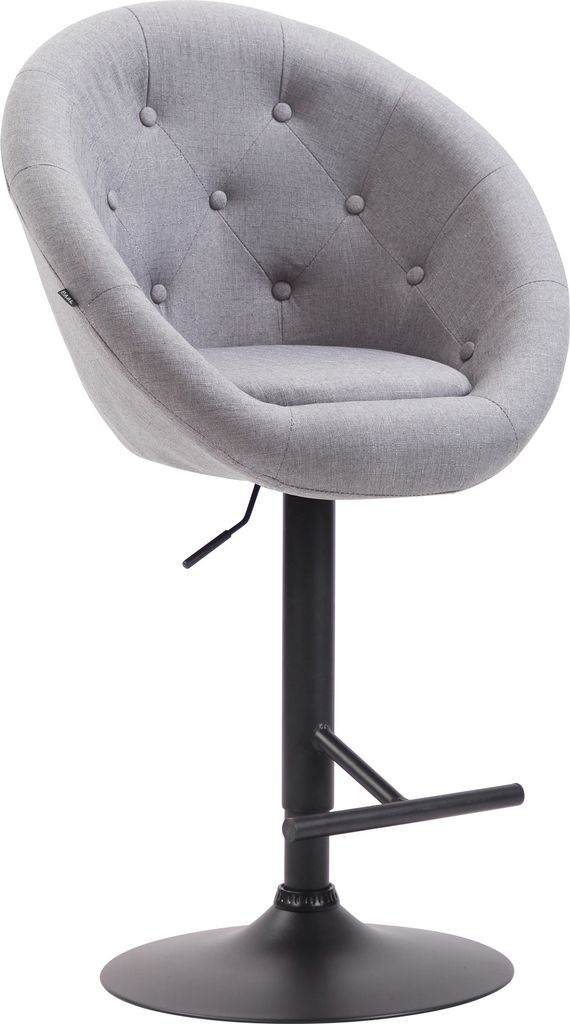 CLP Barhocker London V2 Stoff drehbar und höhenverstellbar Produktbild 
