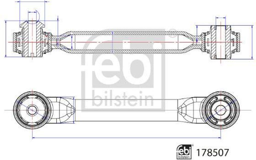 FEBI BILSTEIN 178507 Querlenker, Radaufhängung OE 2177302 kompatibel mit Mondeo