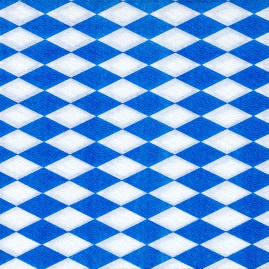 Serwetki 1-warstwowe składane bavarian blue od Papstar 100 Zdjęcie produktu 