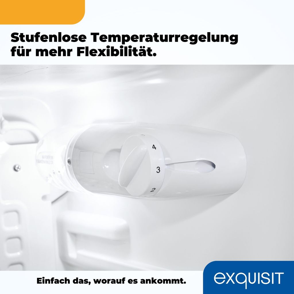 Exquisit Vollraumkühlschrank KS85-V-091E inoxlook | 75 l Produktbild 7
