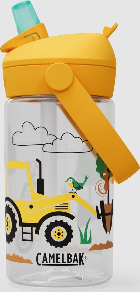 CAMELBAK Fahrrad-Wasserflasche - THRIVE FLIP STRAW KIDS 0,4l - Transparent/Gelb