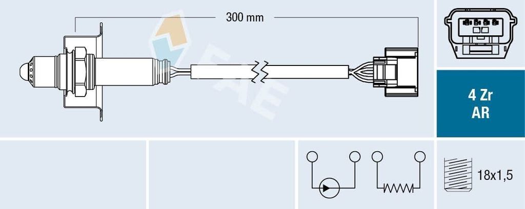 FAE Lambdasonde für NISSAN JUKE (F15) 75642