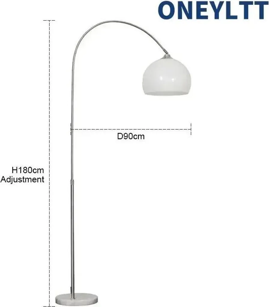 Lampadaire de salon LED avec 3 modes de couleur - Luminaire blanc chic