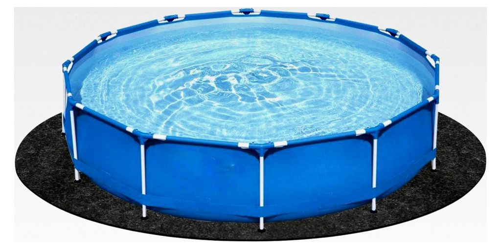 Bodenplane für Pools, Schutzmatte für Schwimmbecken, 4,6 m Poolunterlage, Bodenschutzplane für Swimmingpools, Verhindert Löcher und verlängert...
