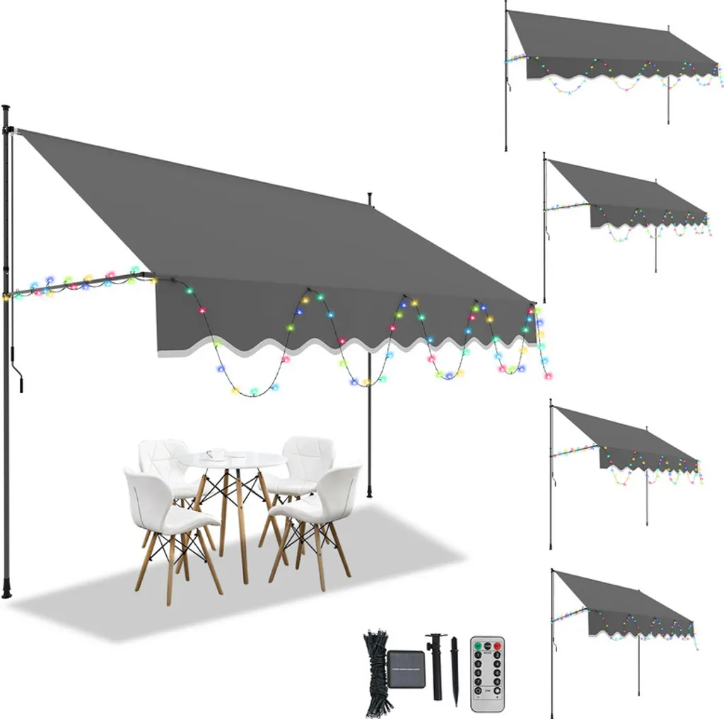 OFFERTA Tenda Jopassy 400x120 LED - La Migliore per il tuo Balcone