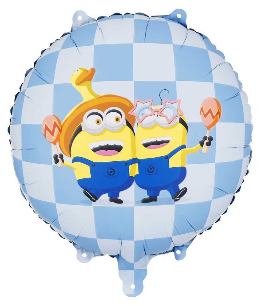 Palloncino in foil a forma di pastiglia Minions colorato Immagine del prodotto 