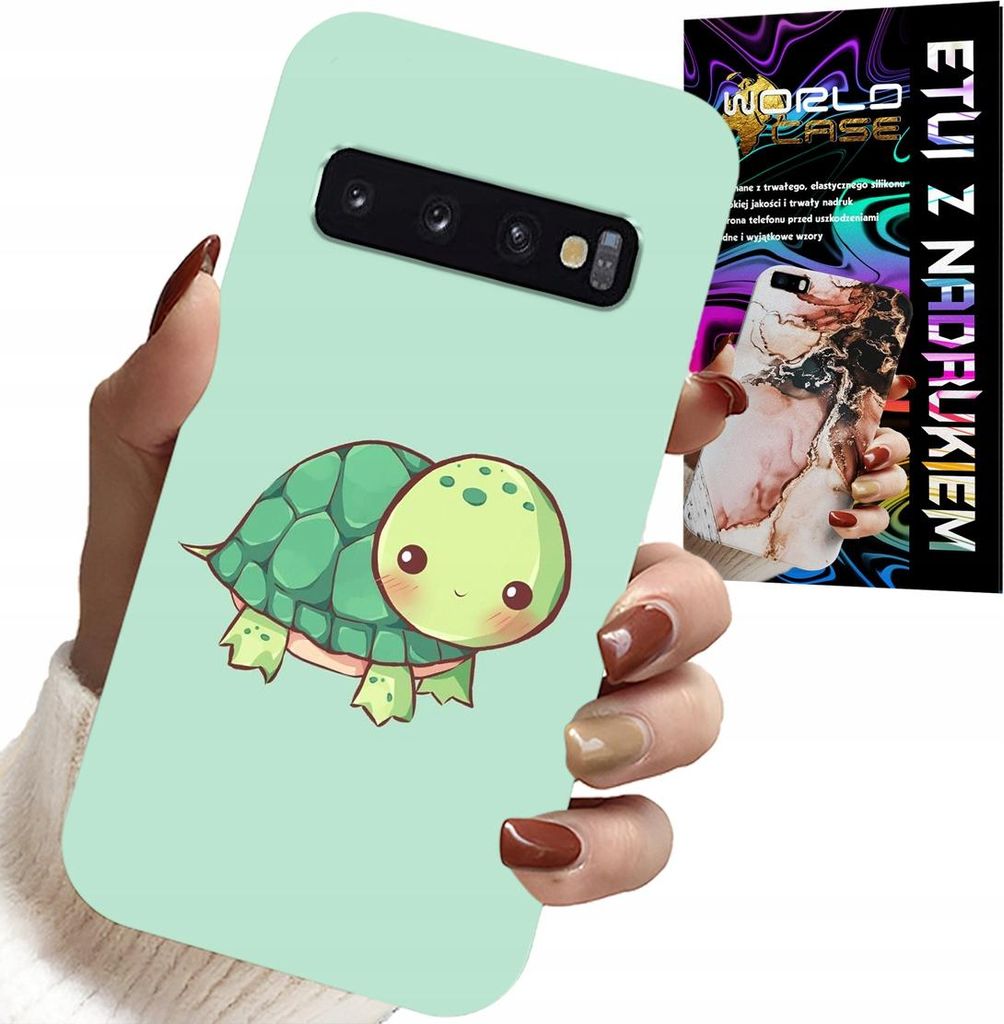 Hülle Für Samsung Galaxy S10 Plus - Süsse Schildkröten-Designs Für Kinder + Film