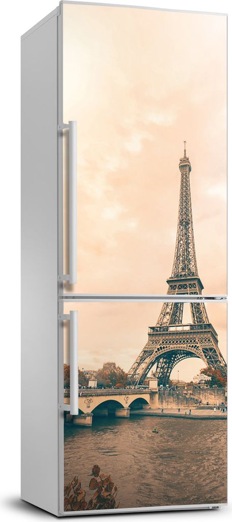 Tulup Kühlschrankdekoration - 70x190 cm - Aufkleber auf dem Kühlschrank - Eiffelturm
