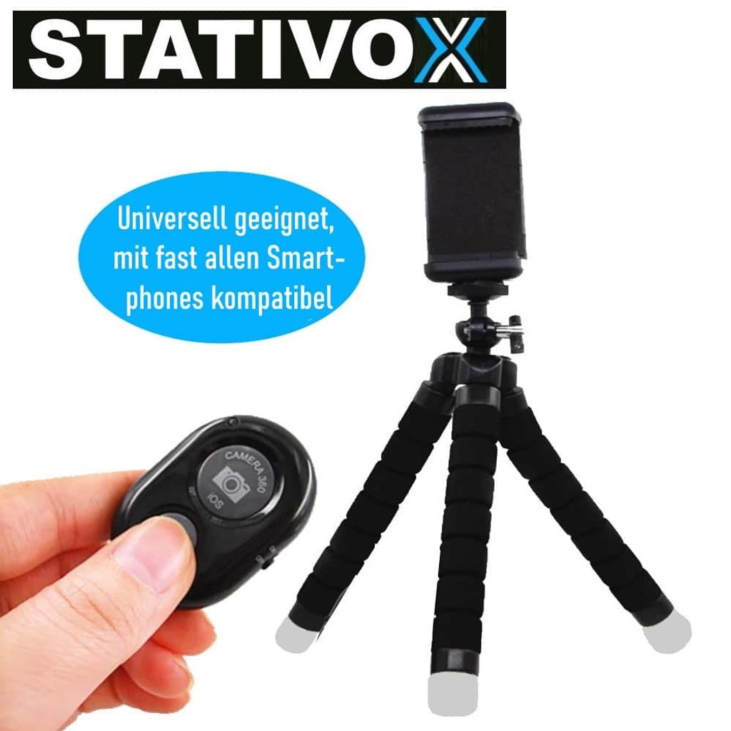 STATIVOX Smartphone Stativ flexibel Kamera mit Handy Produktbild 5