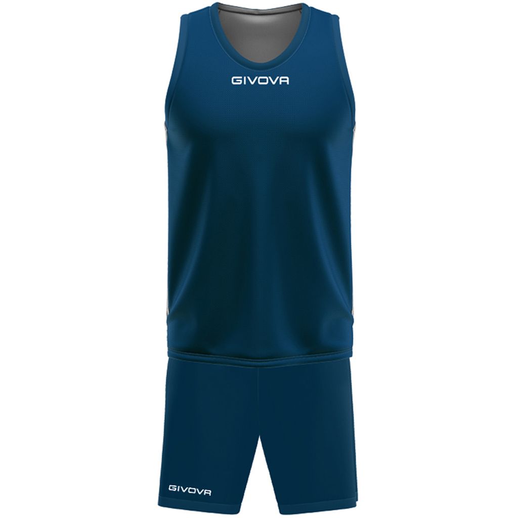 blu/bianco S|Givova Basketball Wende Trikot-Set KITB03-0403