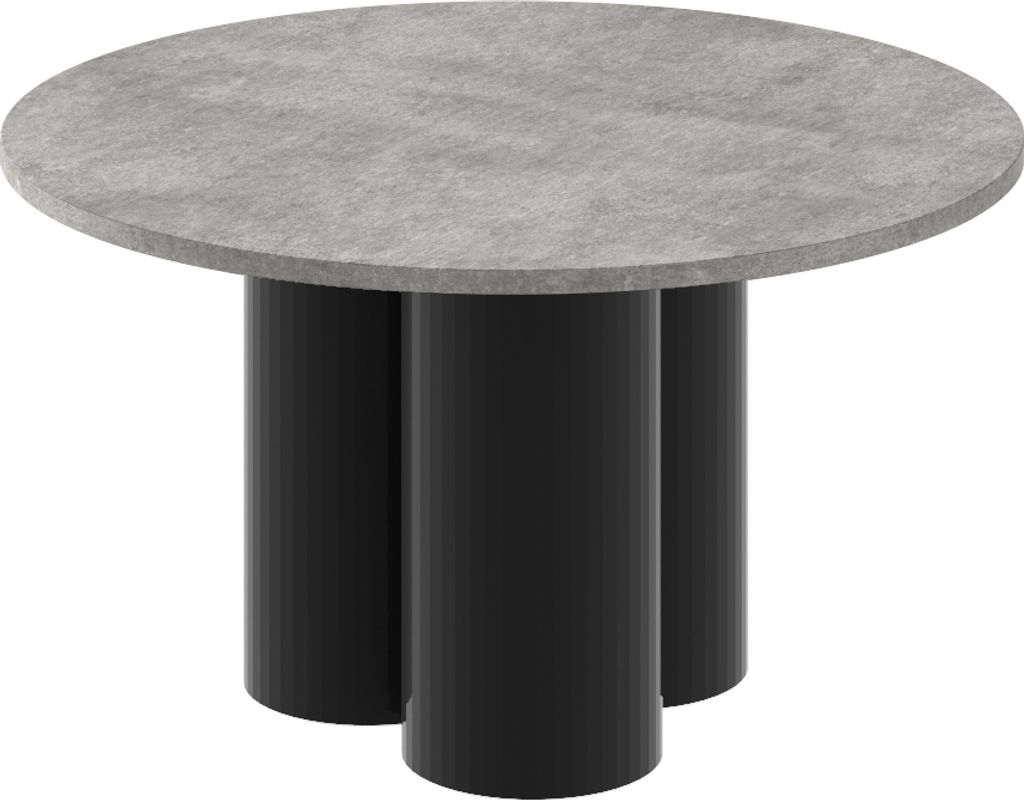 Design Couchtisch HRE-222 rund Hochglanz Wohnzimmer Tisch 80 x 50 cm