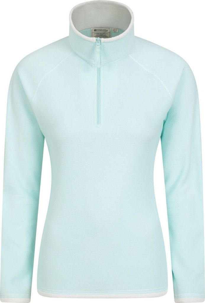 Mountain Warehouse - "Montana" Fleece-Oberteil mit halbem Reißverschluss für Damen MW637 (42 DE) (Minzgrün)