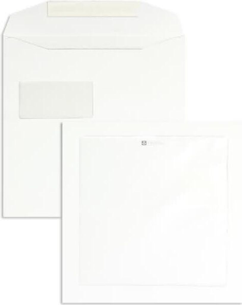 Werbefensterhüllen 220x220mm 120g/qm haftklebend Produktbild 