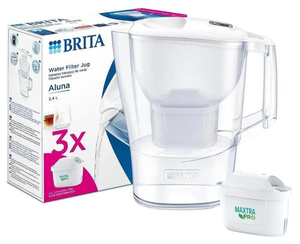 Filtrační konvice Brita ALUNA COOL MEMO 2,4L - BÍLÁ + 3 Obrázek produktu 