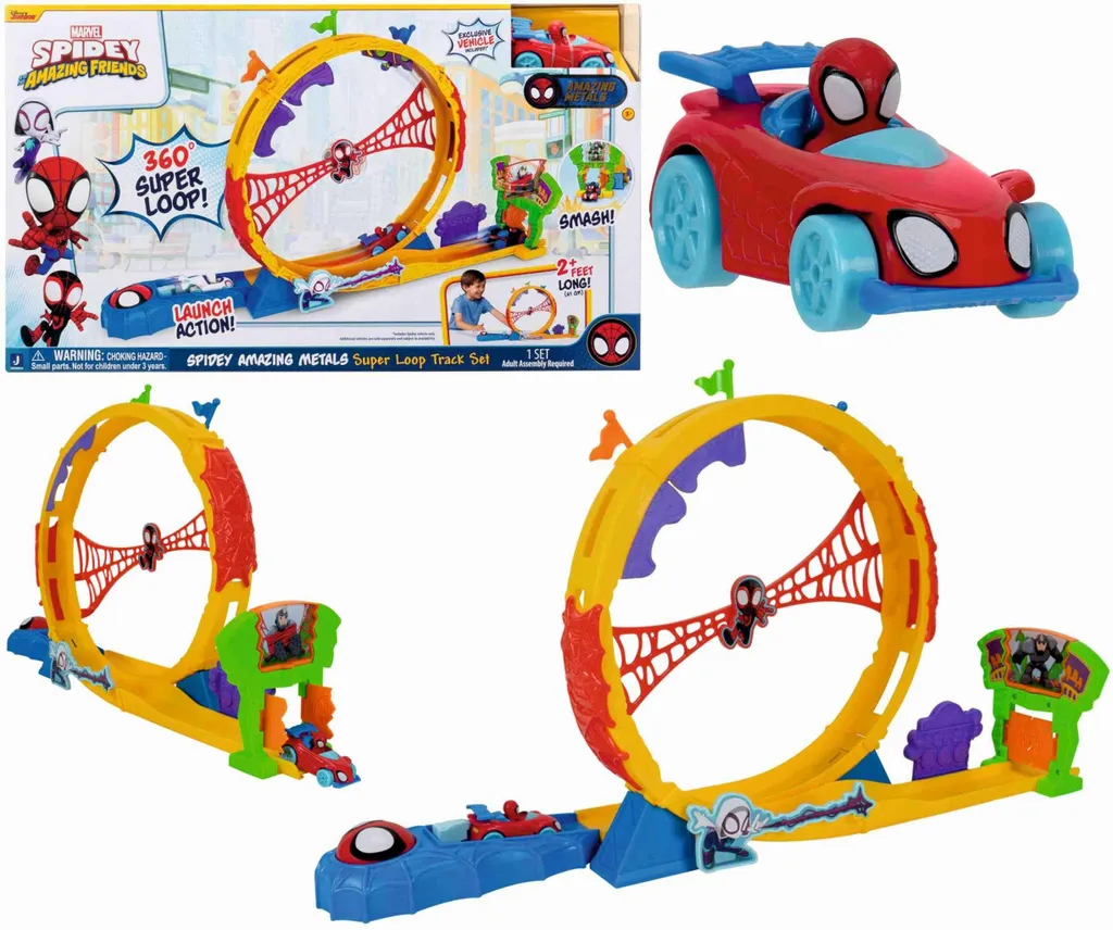 Super Loop Track Set Spidey avec véhicule die-cast haute résistance - 6